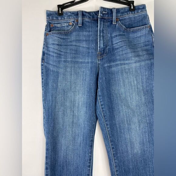 Talbots Flawless High-Waist Straight Ankle Jeans Size 6 Raw Hem - Picture 6 of 7